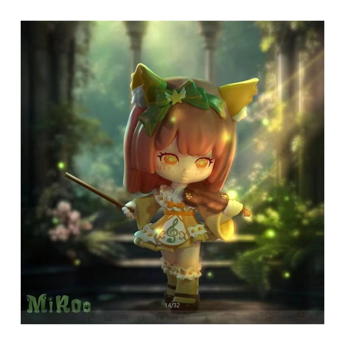 Miroo Circus Carnival Series Blind Box Little Fox Ornament Dekoration aus Kunststoff in Mehrfarbig - Bild 3
