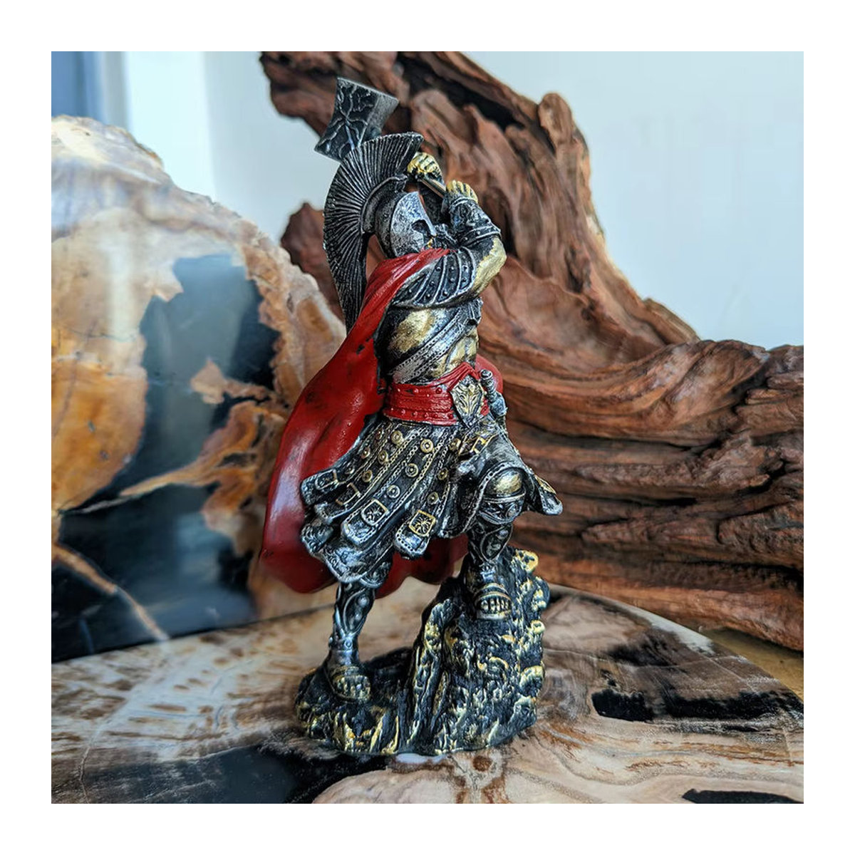 Misvial Miniatur-Sartan-Figur aus Kunstharz in Mehrfarbig als Krieger-Dekoration für dein Zuhause oder Büro - Bild 5