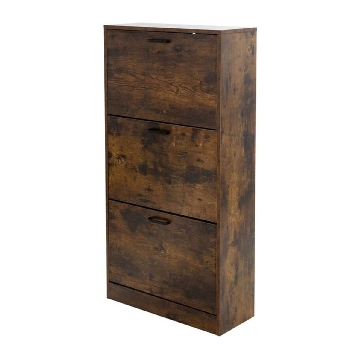 ML-Design Schuhschrank Braun mit 3 Klappfächern, B/T/H: 60 x 24 x 120,5 cm - Bild 2