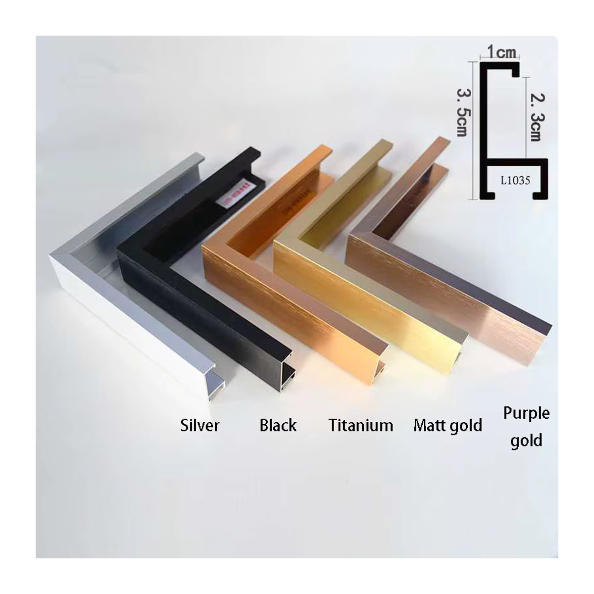 MMSCozyArt Leinwand mit Aluminiumrahmen in White Oak und Mehrfarbig, minimalistisches Metall-Wandbild im rechteckigen Design, B/H: 40 x 30 cm - Bild 2