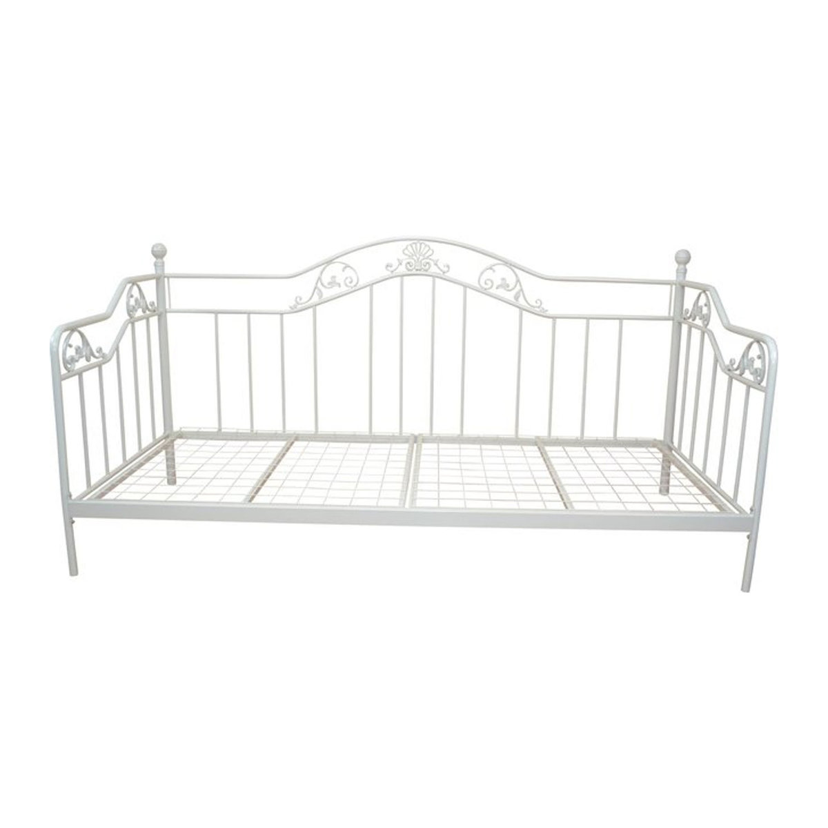 Möbel direkt Day-Bed Ella Metallbett in Schwarz, Beige oder Weiß - Bild 1