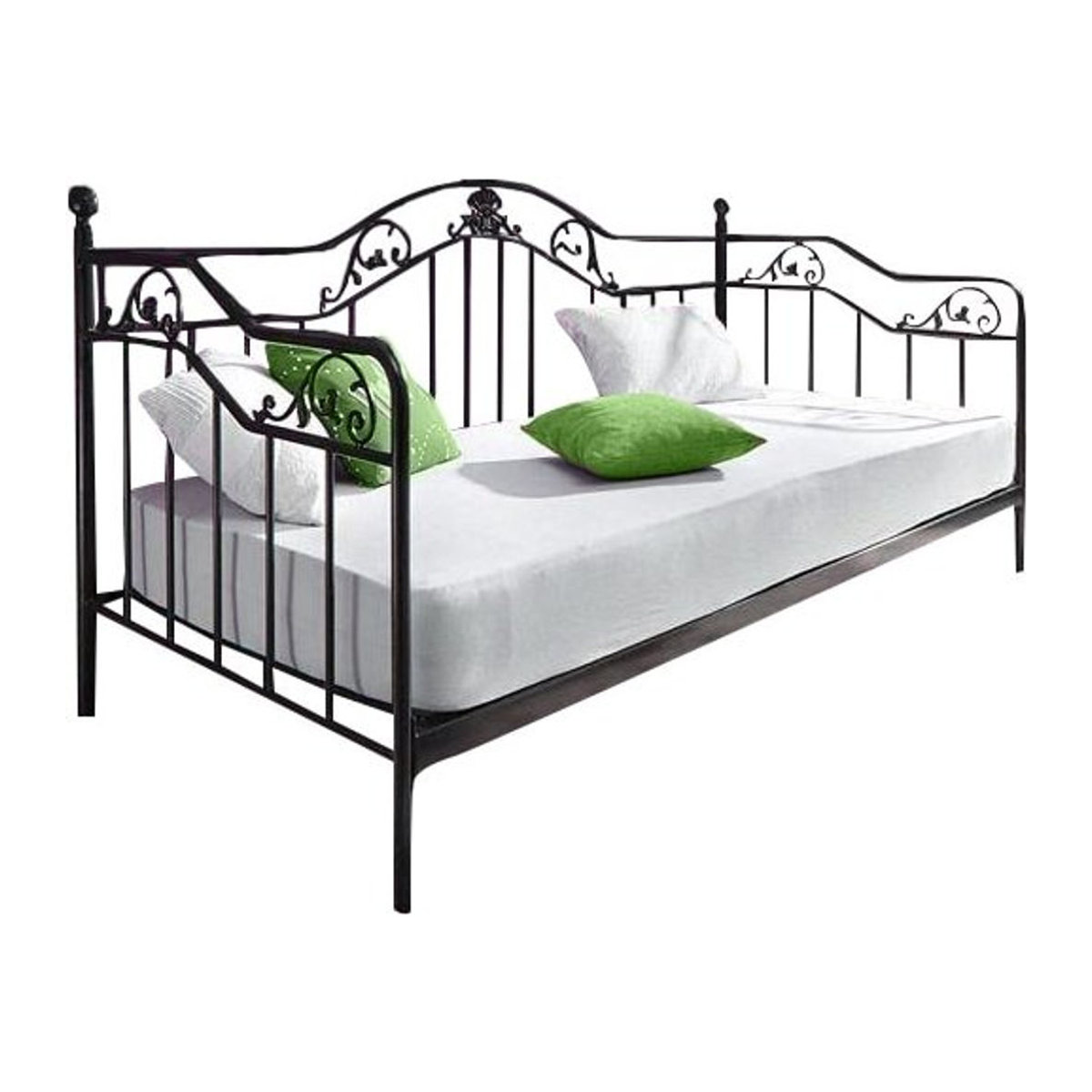 Möbel direkt Day-Bed Ella Metallbett in Schwarz oder Beige im klassischen Design - Bild 1