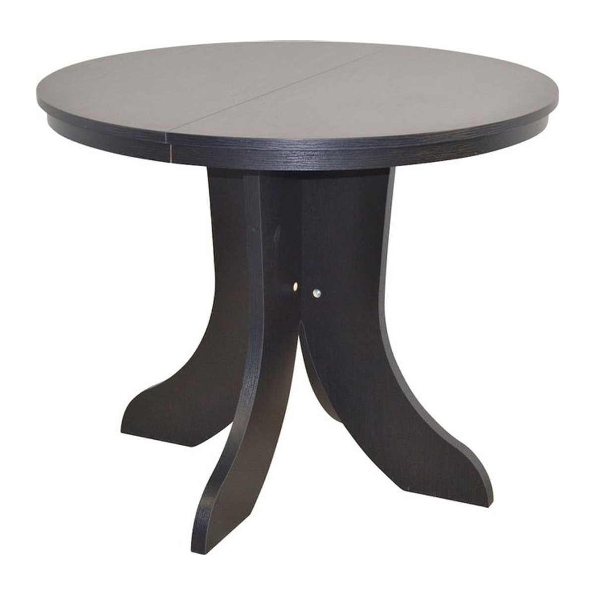 Möbel direkt Esstisch Mascha Rund ausziehbar Schwarz Modern aus Holzwerkstoff 90-130 cm - Bild 1