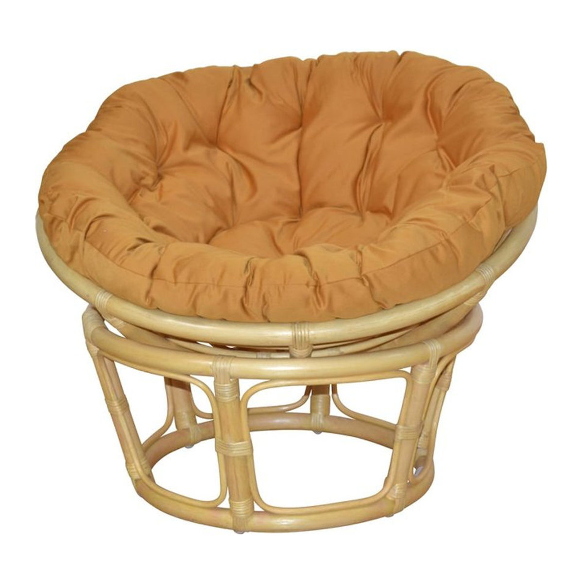 Möbel direkt Papasansessel Holger Loungesessel aus Rattan in Beige im Bohemian Stil - Bild 1