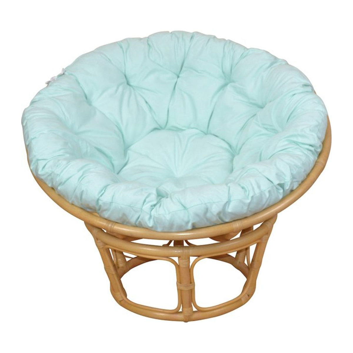 Möbel direkt Papasansessel Hubi Relaxsessel aus Rattan in Beige im Bohemian Stil - Bild 1