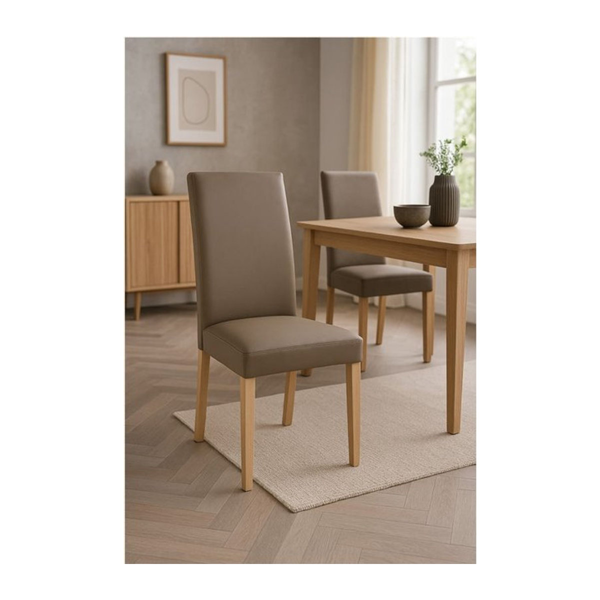 Möbel direkt Polsterstuhl Mia Set aus Kunstleder in modernem Design - Bild 1