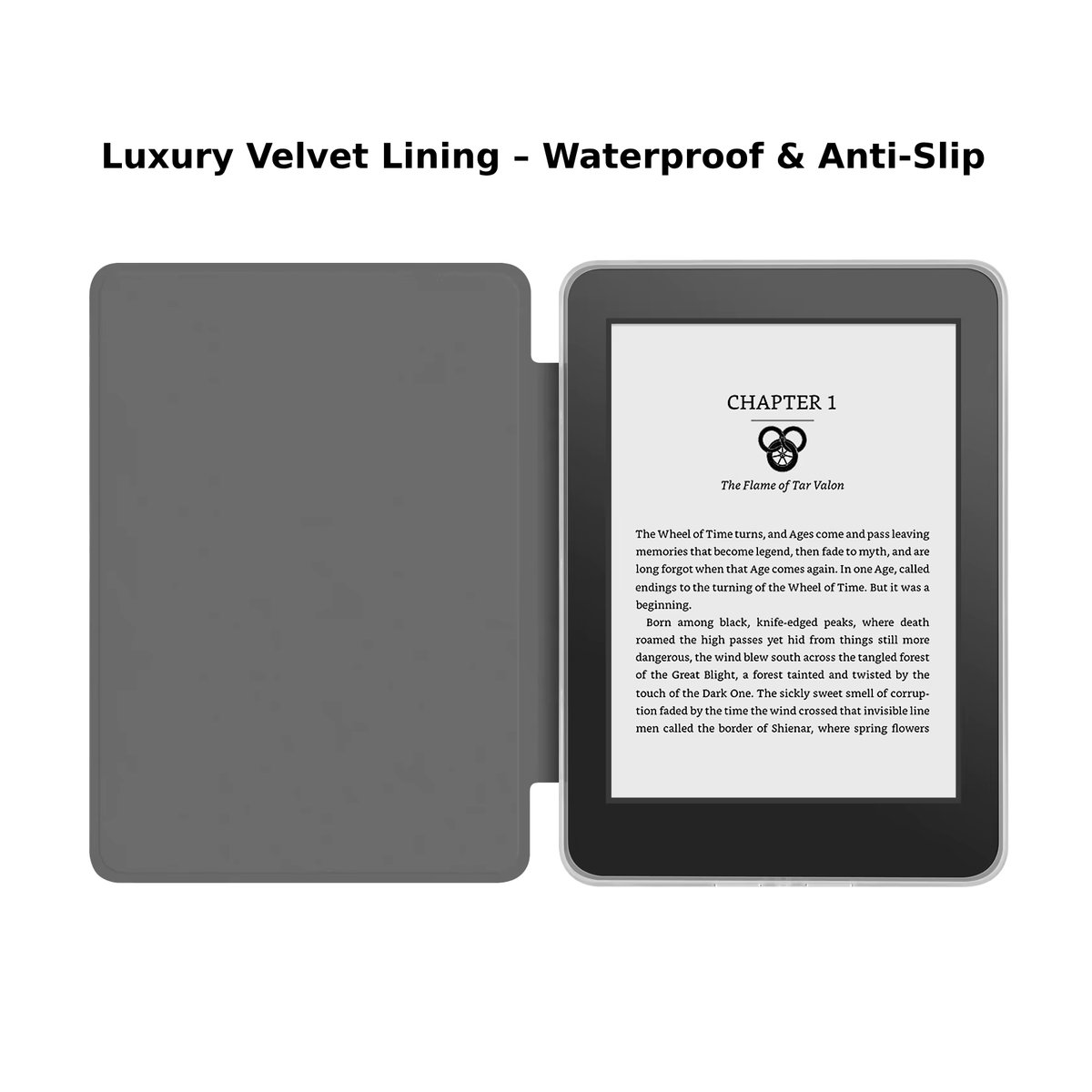 Moboons 2-in-1 Magnetische Hülle für Kindle 11. Generation 6'' mit 360 Grad drehbarem Acrylgehäuse und abnehmbarem PU-Lederständer in Rosa - Bild 5