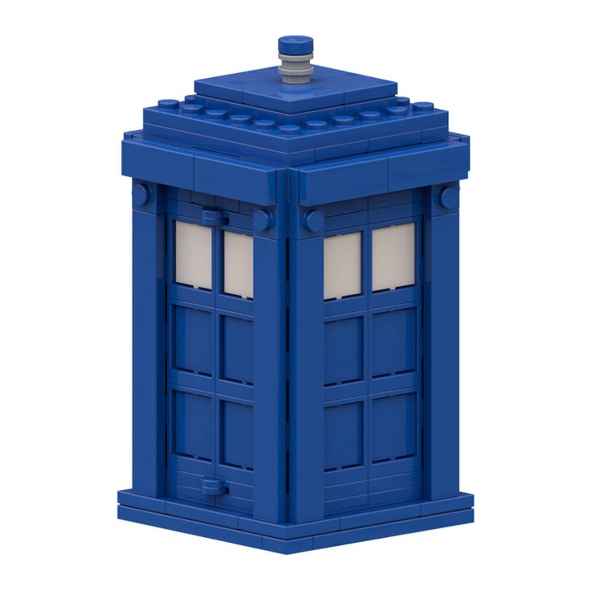 MOC-Bausteine Time Machine Telefonbox DIY-Modell in Blau als Desktop-Dekoration für Sci-Fi-Fans - Bild 1