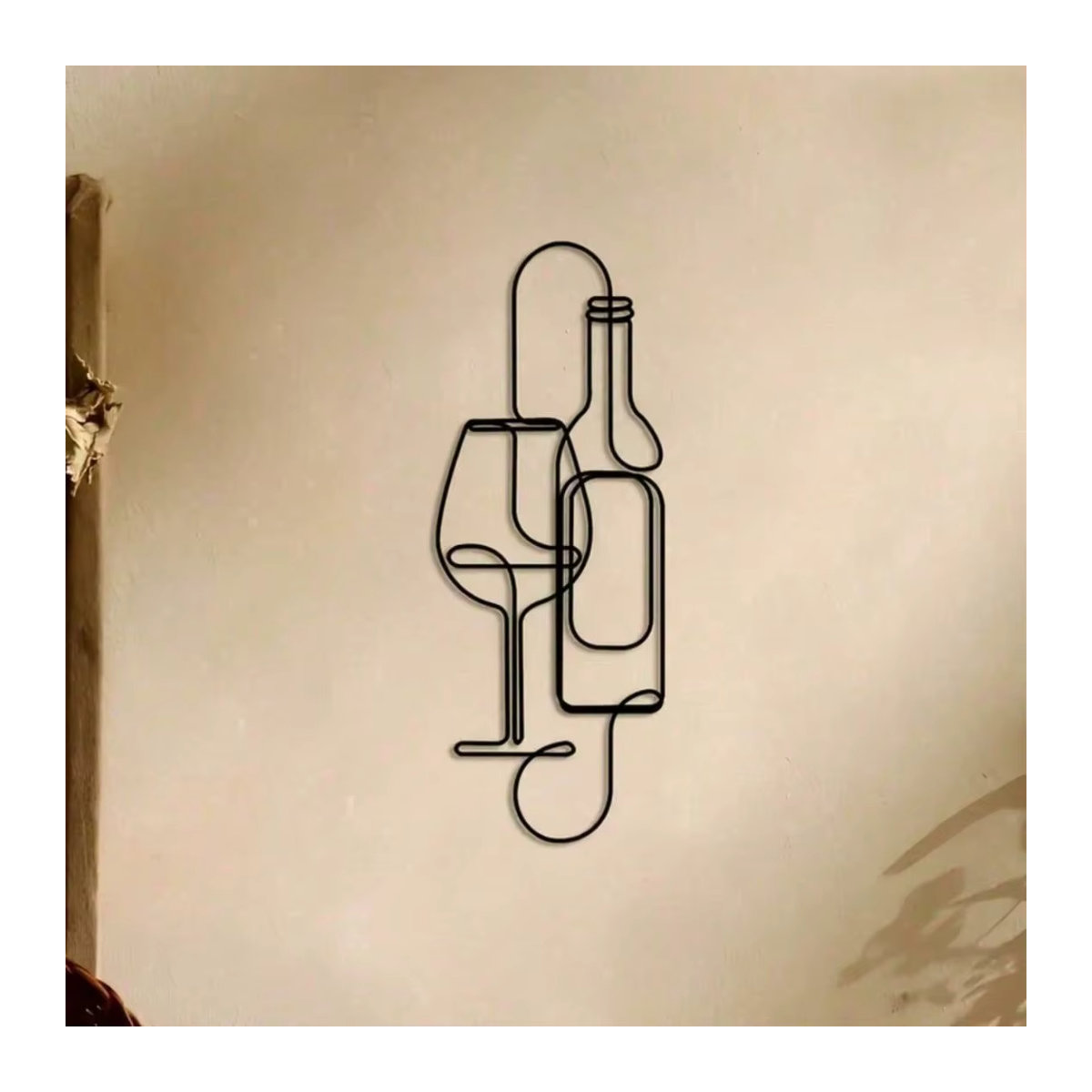 ModBar Weinregal aus Metall zur Wandmontage, modernes Wandregal in Schwarz für ein minimalistisches Wohndesign - Bild 3