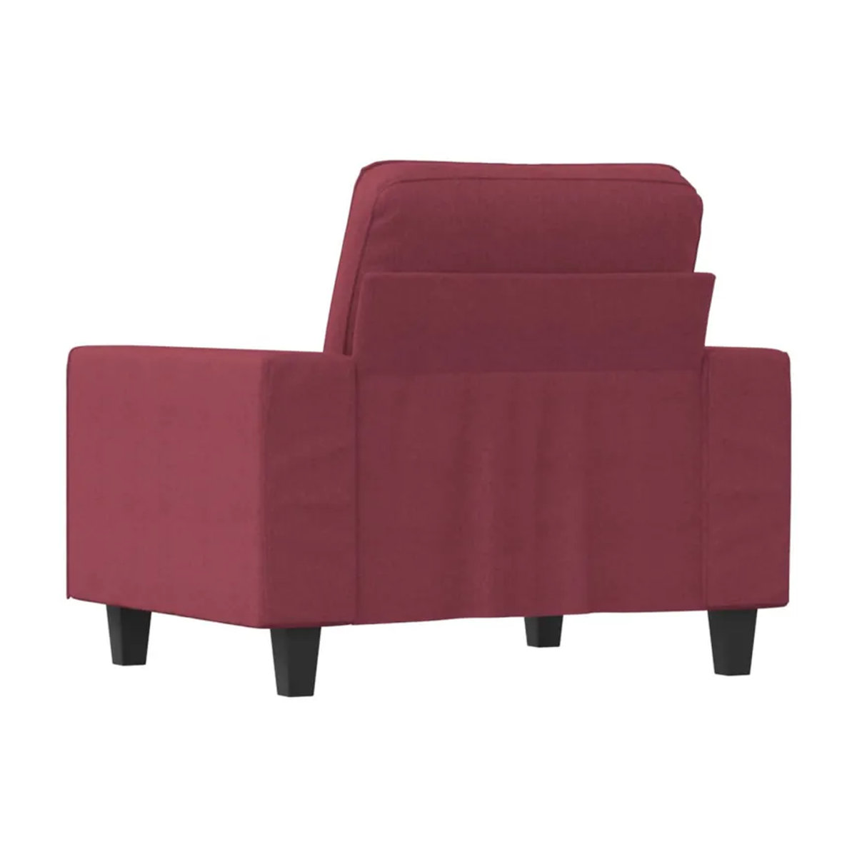 Modern Vidaxl Sessel in Rot mit Stoffbezug und Metallgestell, Breite: 60 cm - Bild 5