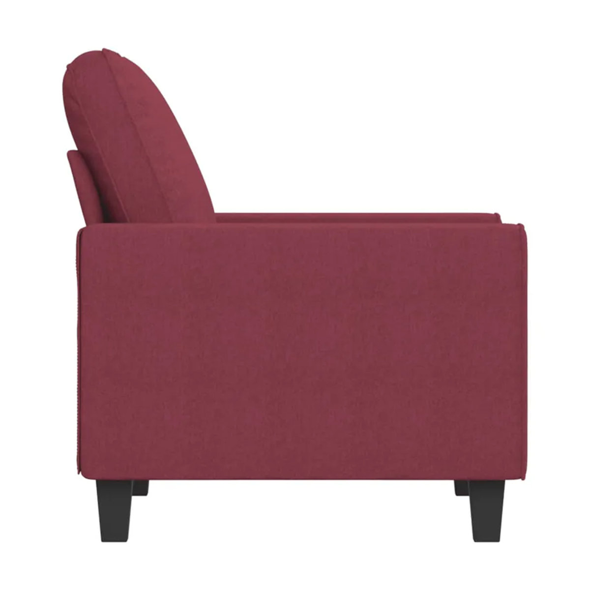Modern Vidaxl Sessel in Rot mit Stoffbezug und Metallgestell, Breite: 60 cm - Bild 6