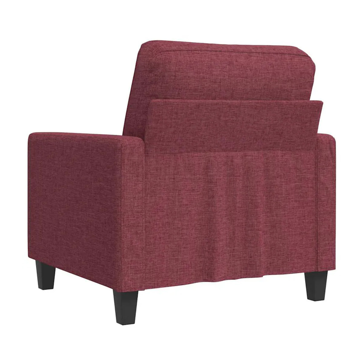 Modern Vidaxl Sessel in Rot mit Stoffbezug und Metallgestell, Breite: 60 cm - Bild 2