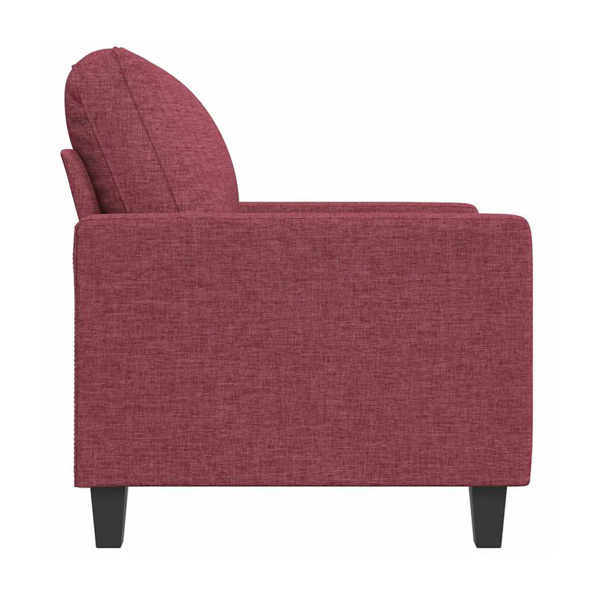Modern Vidaxl Sessel in Rot mit Stoffbezug und Metallgestell, Breite: 60 cm - Bild 4