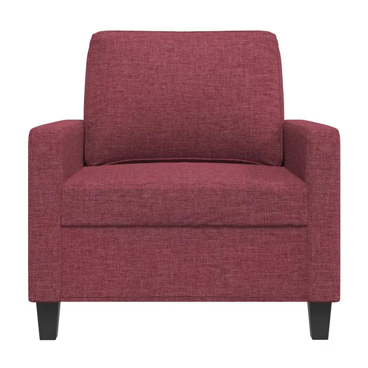 Modern Vidaxl Sessel in Rot mit Stoffbezug und Metallgestell, Breite: 60 cm - Bild 6