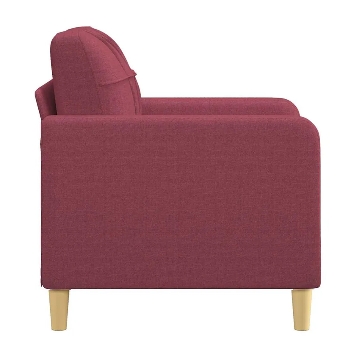 Modern Vidaxl Sessel in Rot mit Stoffbezug und Metallgestell, Breite: 60 cm - Bild 3
