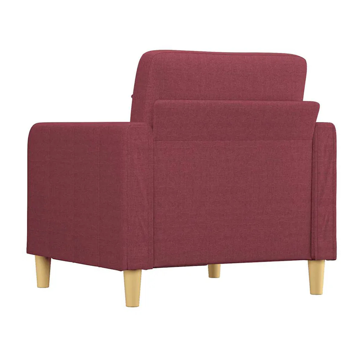 Modern Vidaxl Sessel in Rot mit Stoffbezug und Metallgestell, Breite: 60 cm - Bild 6