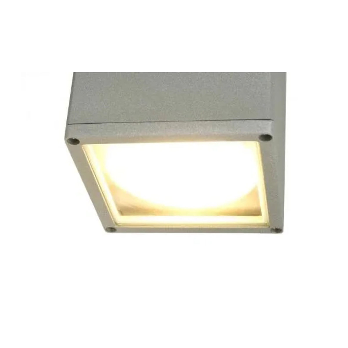 Moderne Außenleuchte Suma Deckenleuchte aus Aluminium in Silber und Grau mit E27 Fassung und IP54 Schutzart - Bild 2