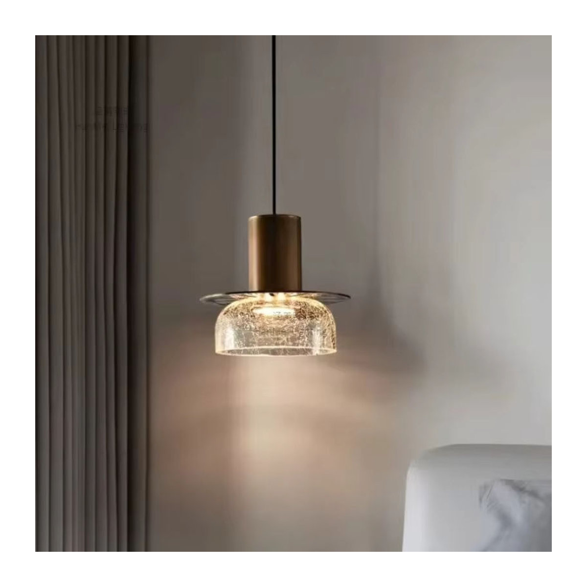 Moderne Claeted Wandlampe aus Klarglas mit Riss-Design für Esstisch, Küche oder Restaurant - Bild 3