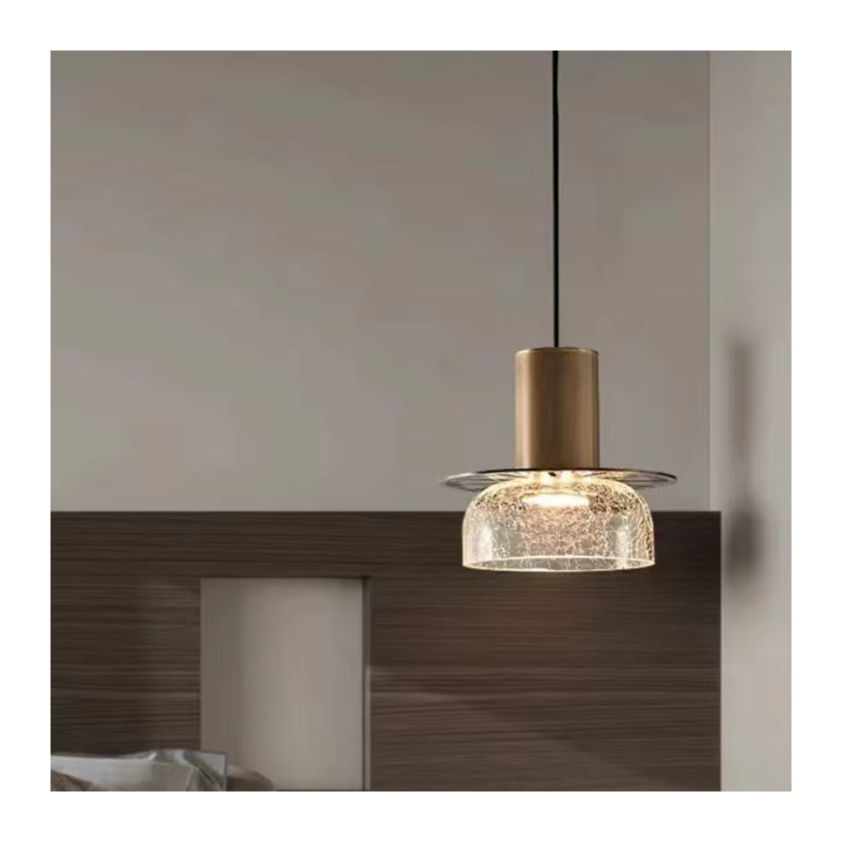 Moderne Claeted Wandlampe aus Klarglas mit Riss-Design für Esstisch, Küche oder Restaurant - Bild 4