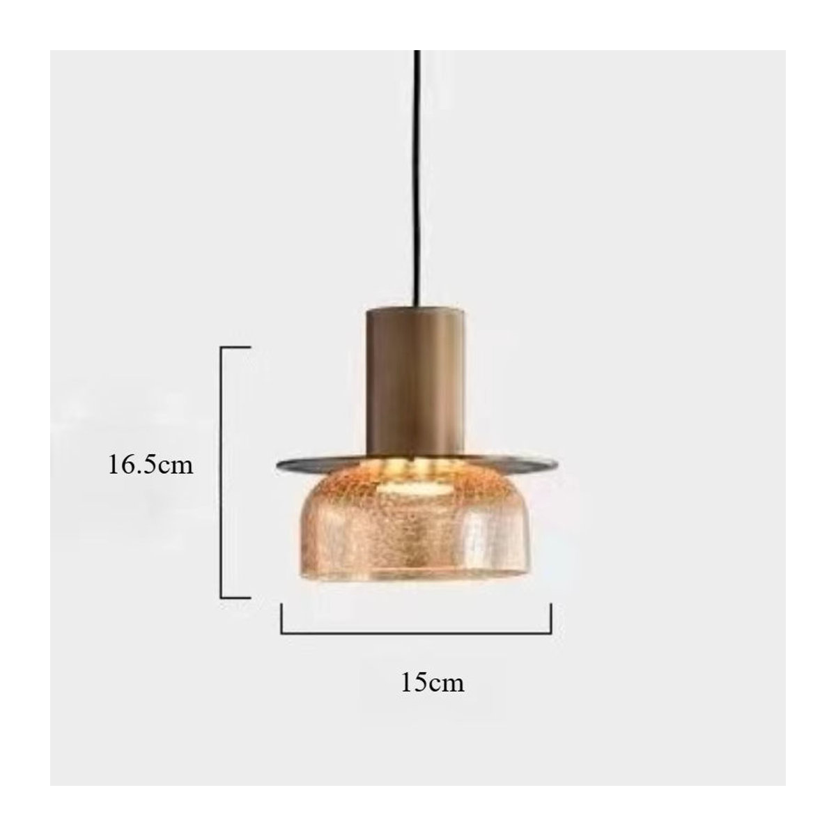 Moderne Claeted Wandlampe aus Klarglas mit Riss-Design für Esstisch, Küche oder Restaurant - Bild 6