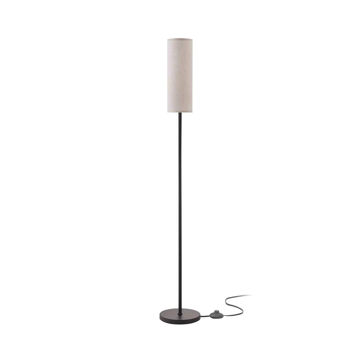 Moderne DBF LED-Stehlampe aus Metall mit RGB-Farben und Fußschalter in Weiß - Bild 6