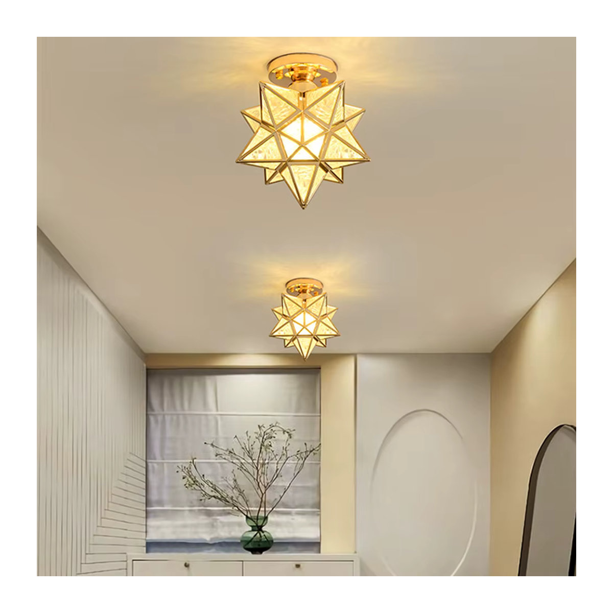 Moderne Deckenlampe Stern in Gold von STERN - Bild 2