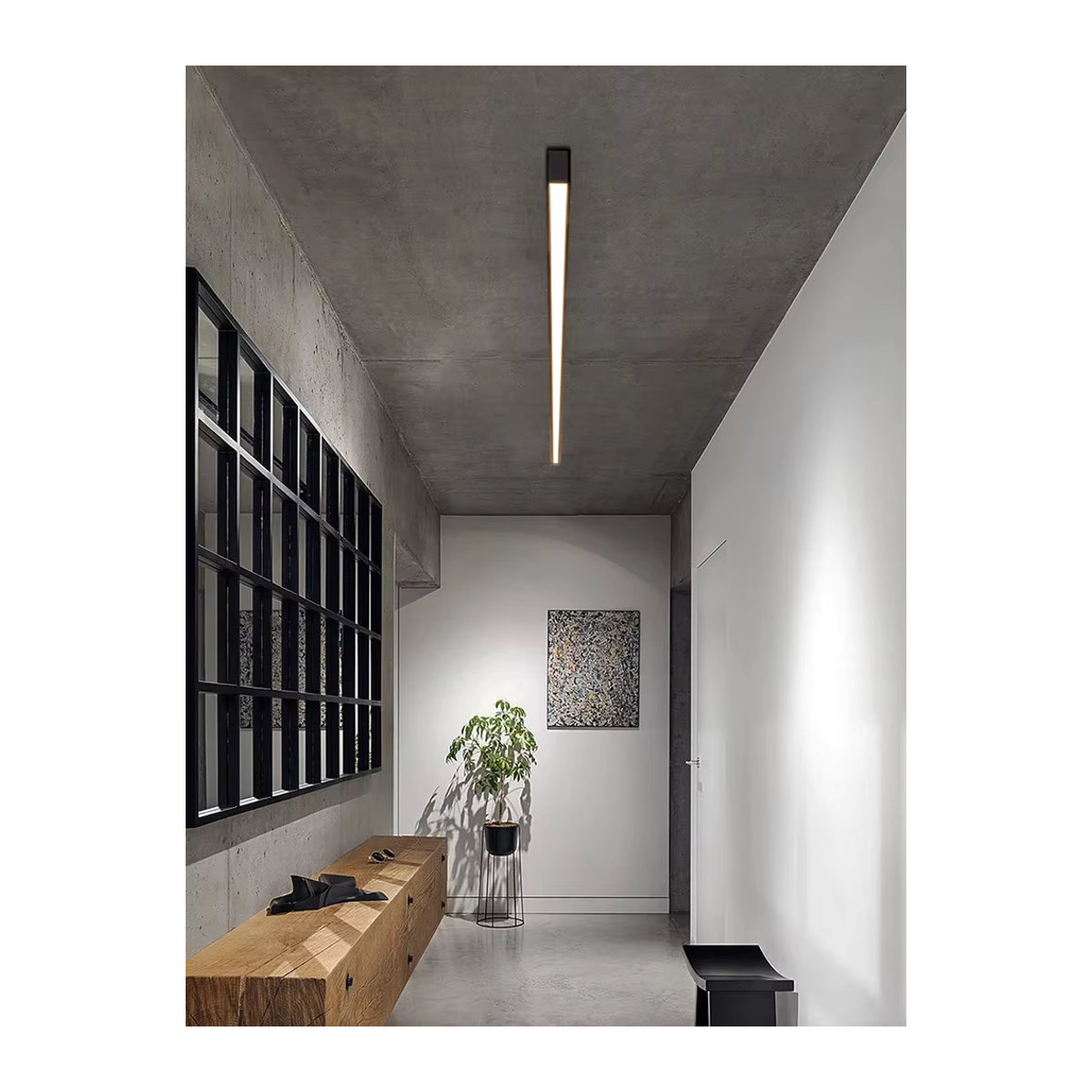 Moderne Deckenlampe von khelse in Schwarz mit minimalistischem Design für Wohnzimmer, Schlafzimmer oder Büro - Bild 6