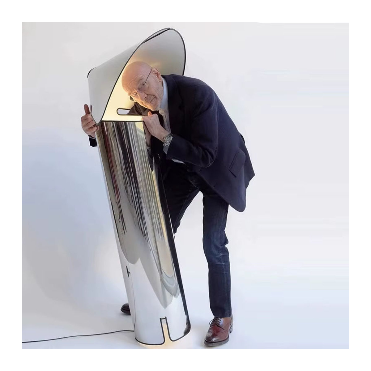 Moderne Designer Stehlampe aus Edelstahl von JINYU für Wohnzimmer und Schlafzimmer - Bild 2