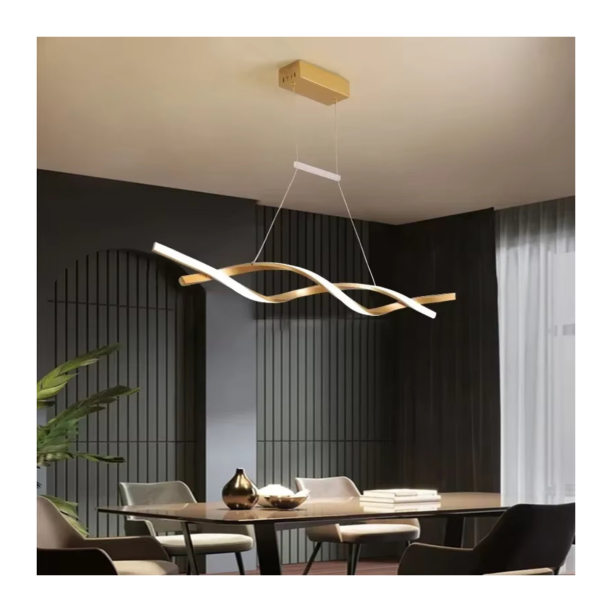Moderne dimmbare LED-Pendelleuchte von xiuxiu für Kücheninsel, Esszimmer und Büro - Bild 2