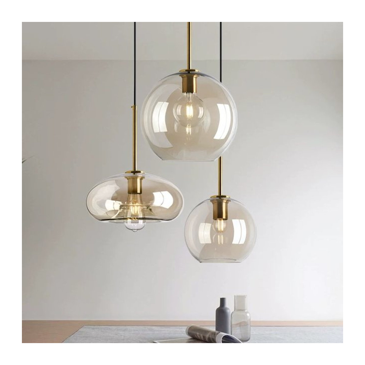 Moderne Glas-Pendelleuchte DAMIASMIL - Bild 1