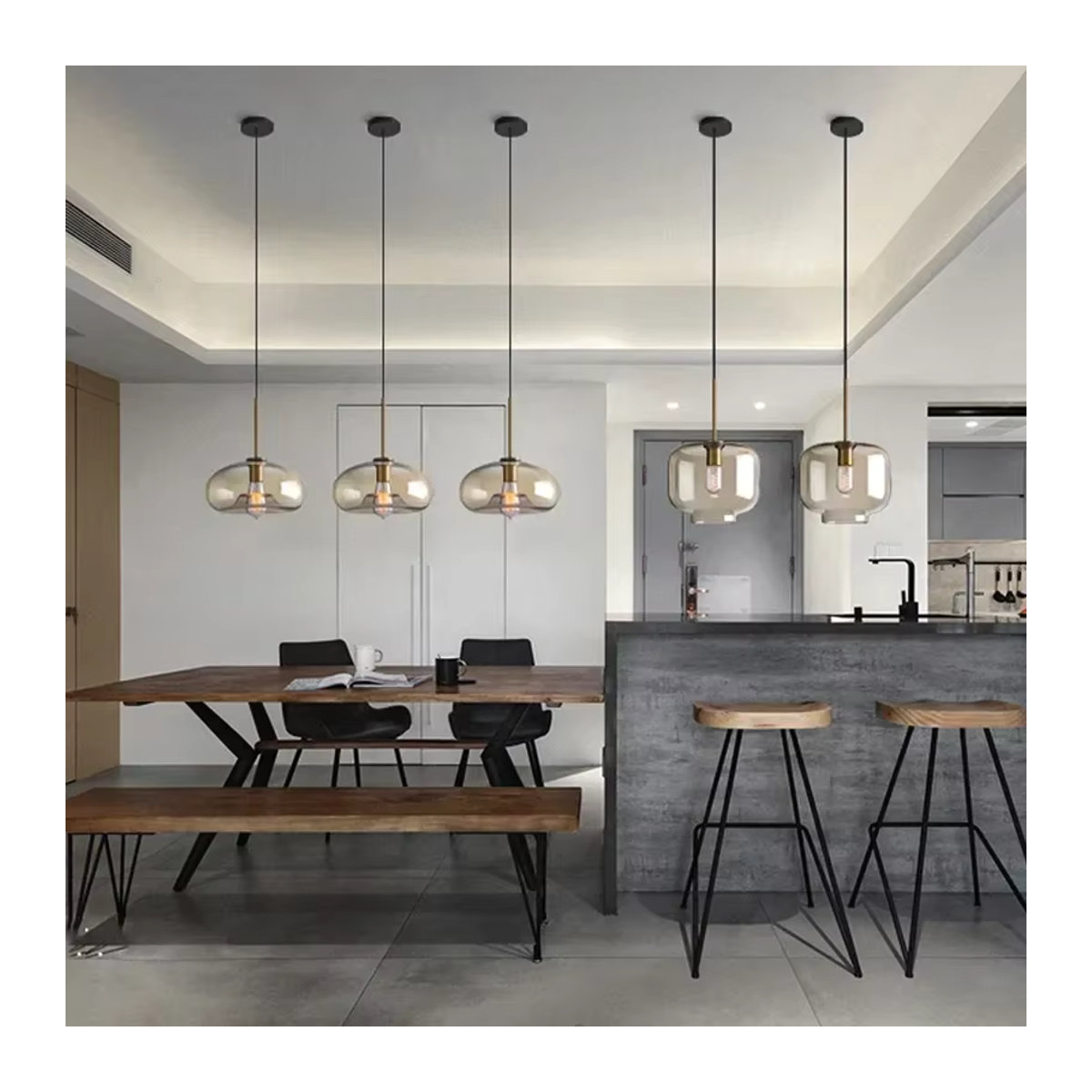 Moderne Glas-Pendelleuchte DAMIASMIL - Bild 2