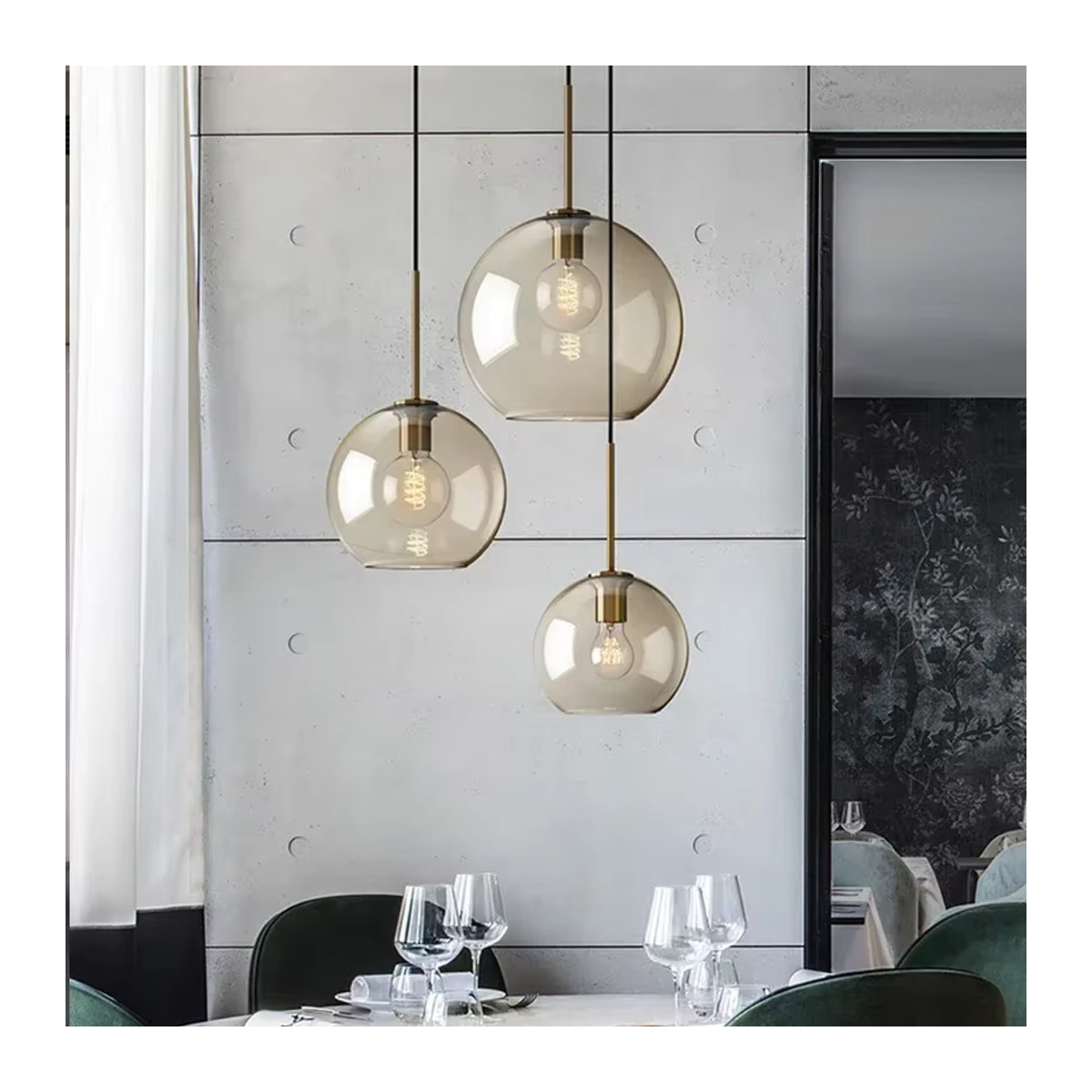 Moderne Glas-Pendelleuchte DAMIASMIL - Bild 3