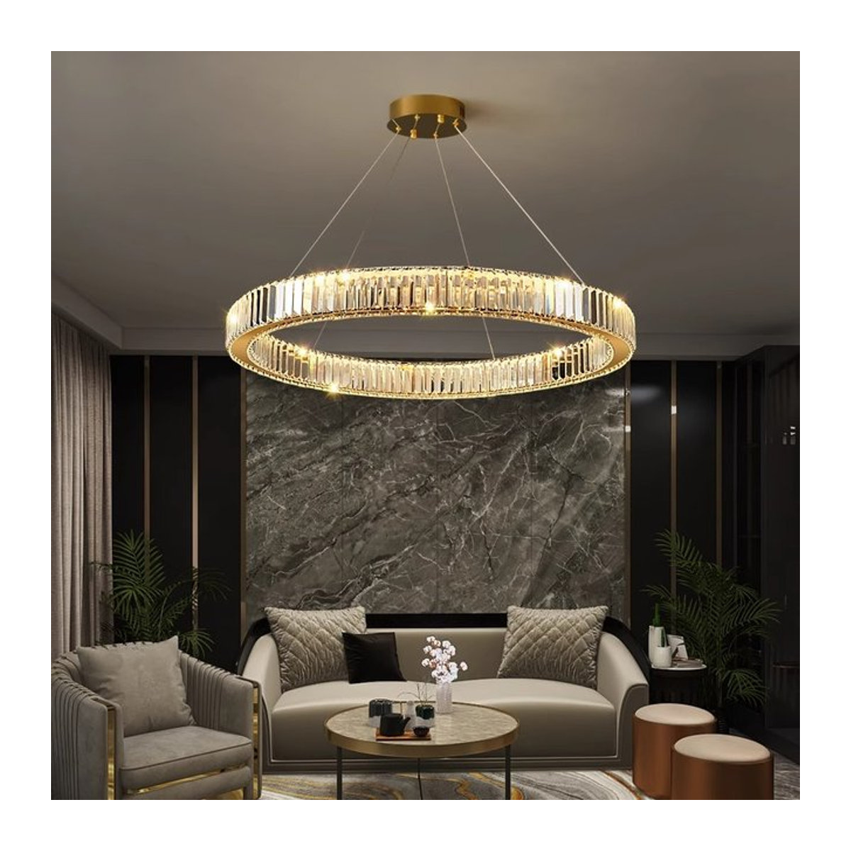Moderne Joesee LED-Pendelleuchte aus Glas für dein Wohnzimmer - Bild 1