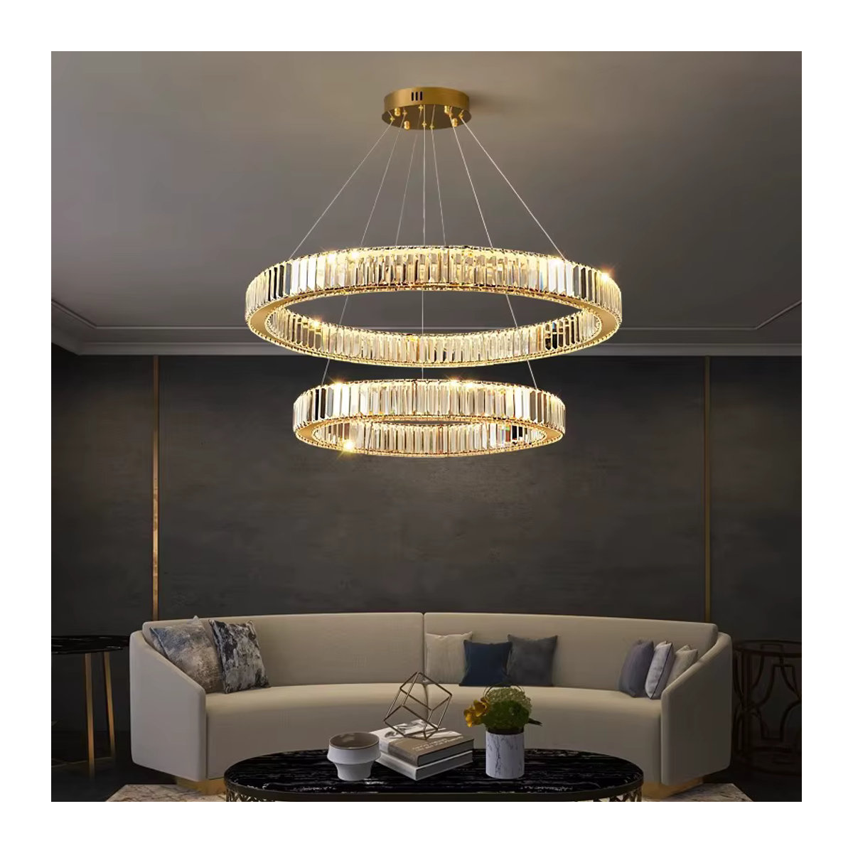 Moderne Joesee LED-Pendelleuchte aus Glas für dein Wohnzimmer - Bild 2