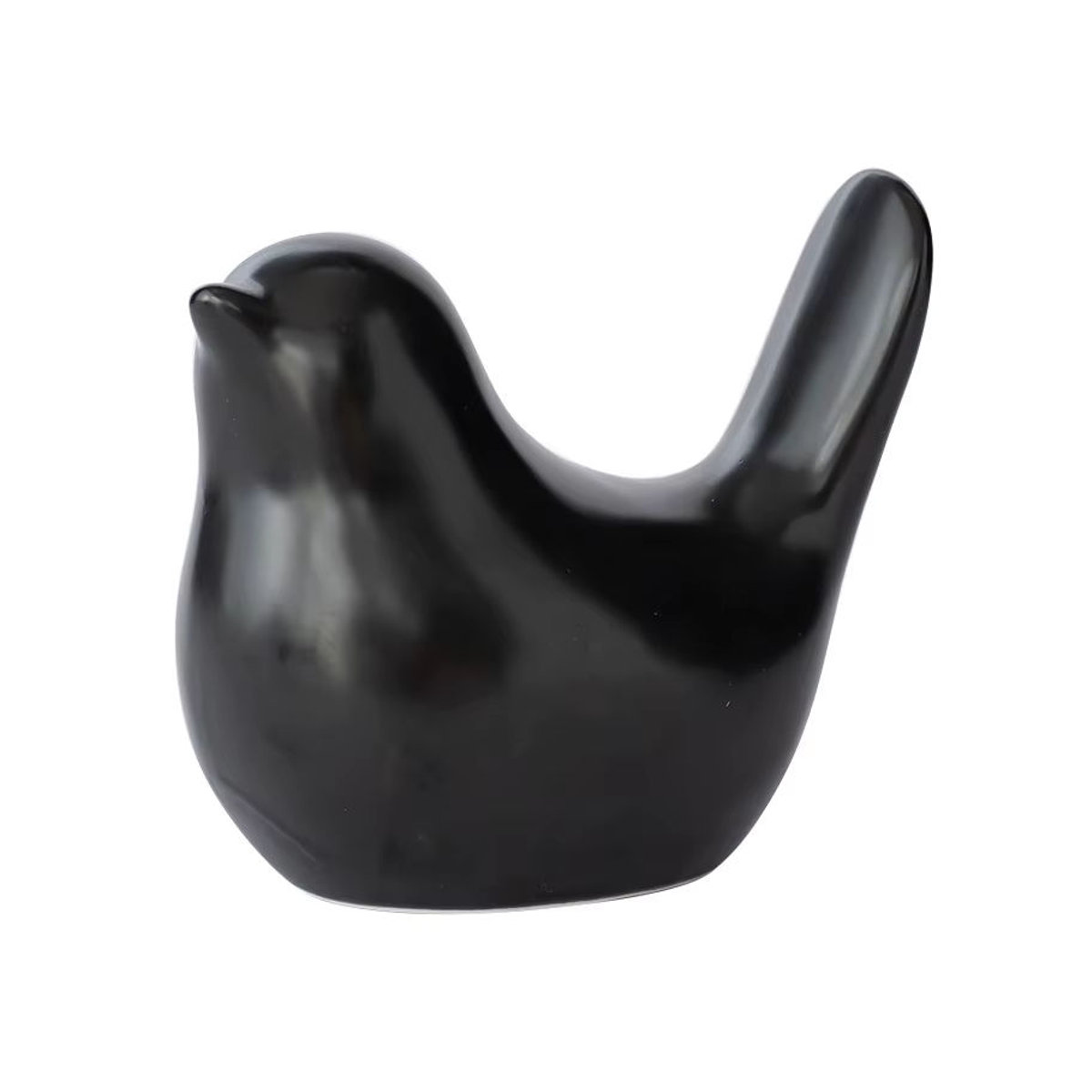 Moderne Keramik Vogel Figuren in Schwarz als dekorative Ornamente für dein Zuhause oder Hochzeiten - Bild 4