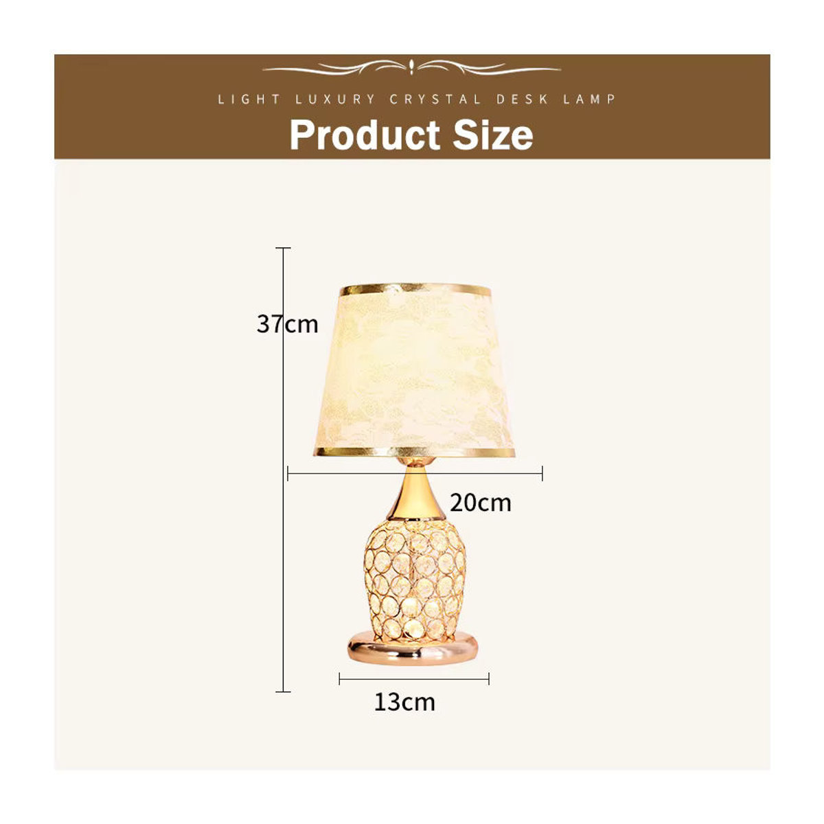 Moderne Kristall-Tischlampe aus Glas in Weiß mit warmweißem Licht für dein Schlafzimmer - Bild 5