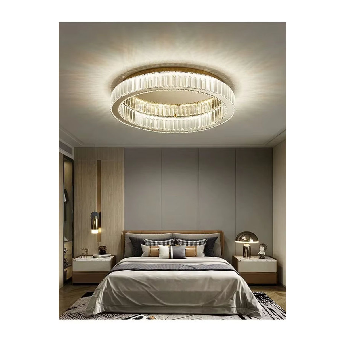 Moderne Kristallleuchte Claeted als Kronleuchter für Wohnzimmer und Esszimmer - Bild 4