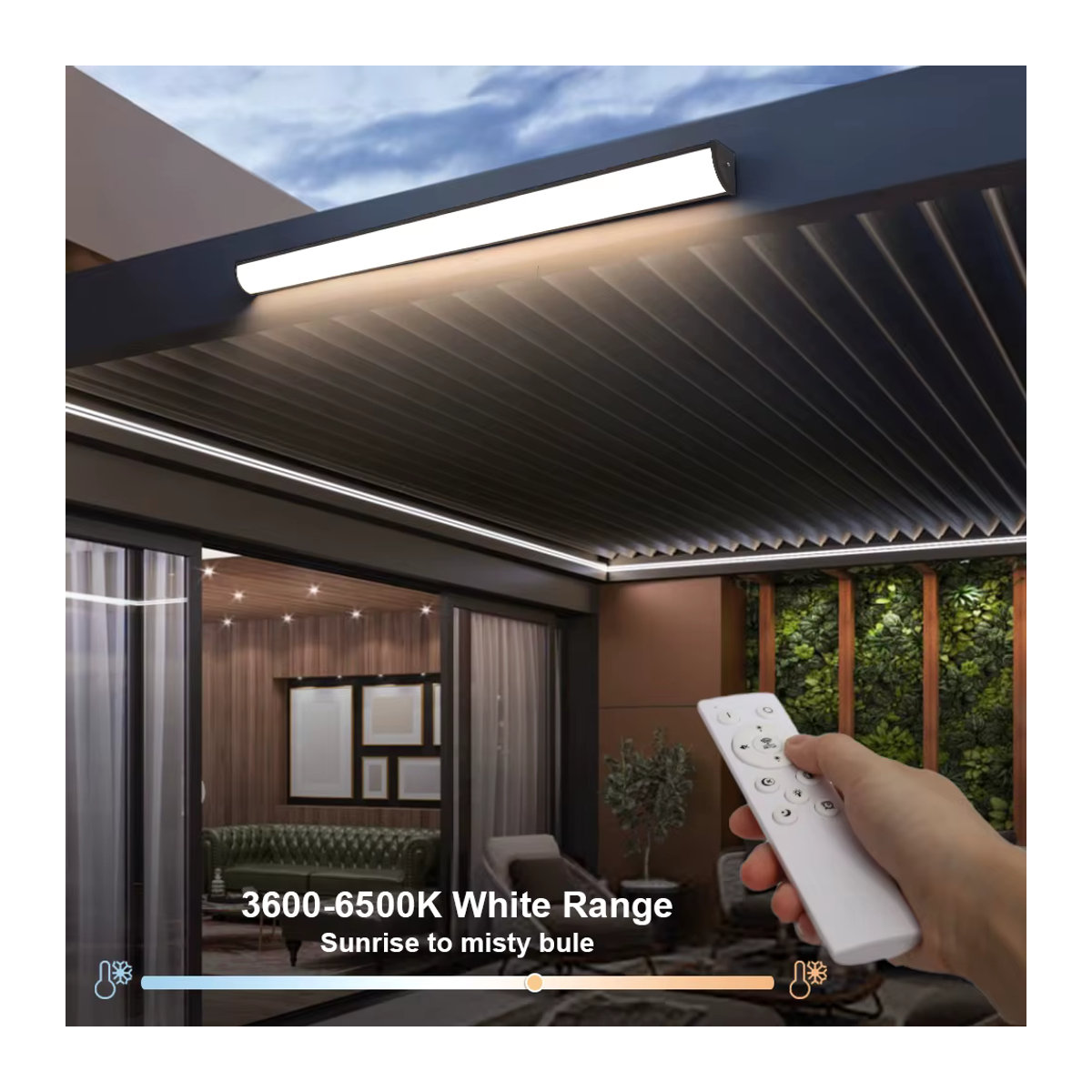 Moderne LED Außenwandleuchte von YNL mit IP65 Schutzart in Schwarz oder Weiß - Bild 4
