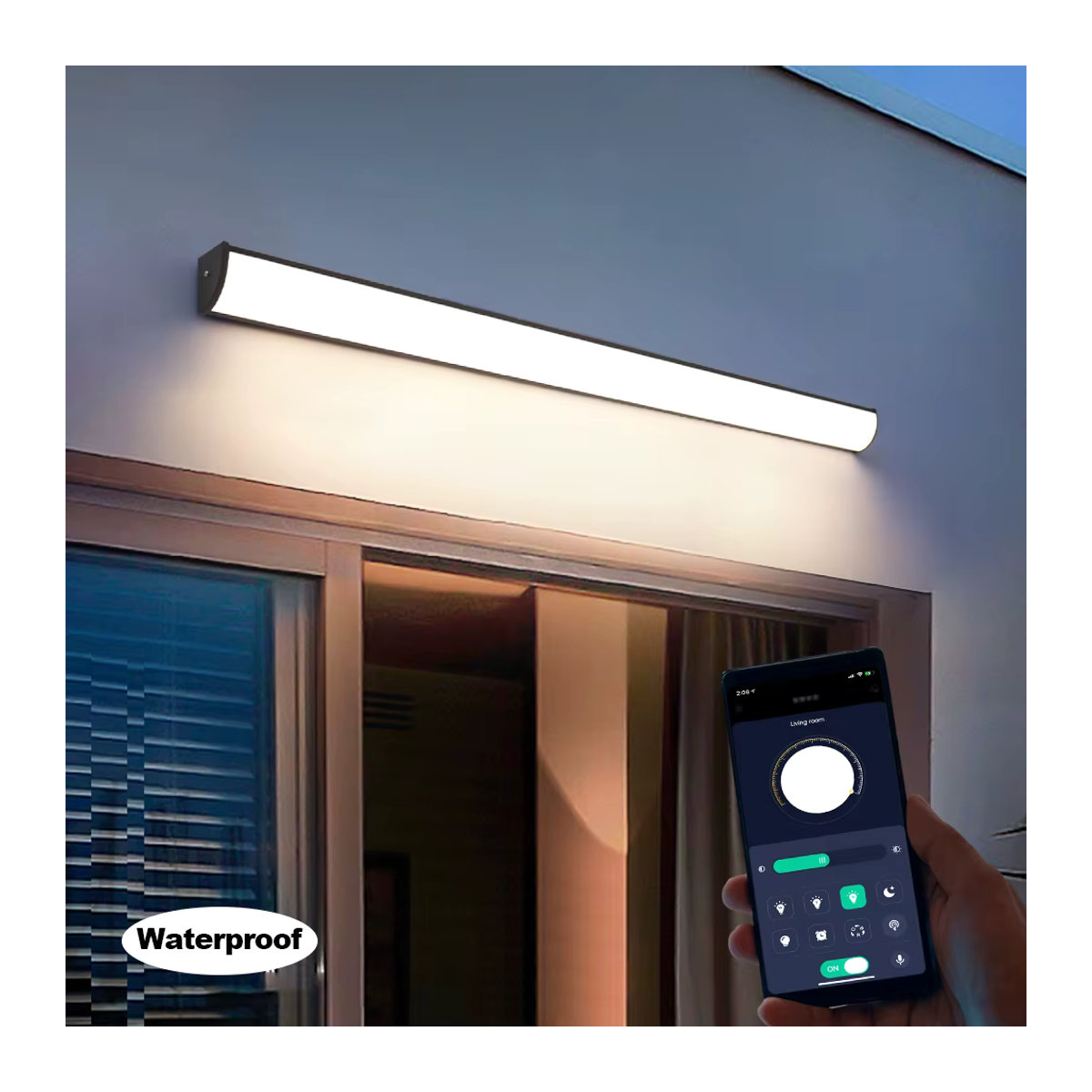 Moderne LED Außenwandleuchte von YNL mit IP65 Schutzart in Schwarz oder Weiß - Bild 5