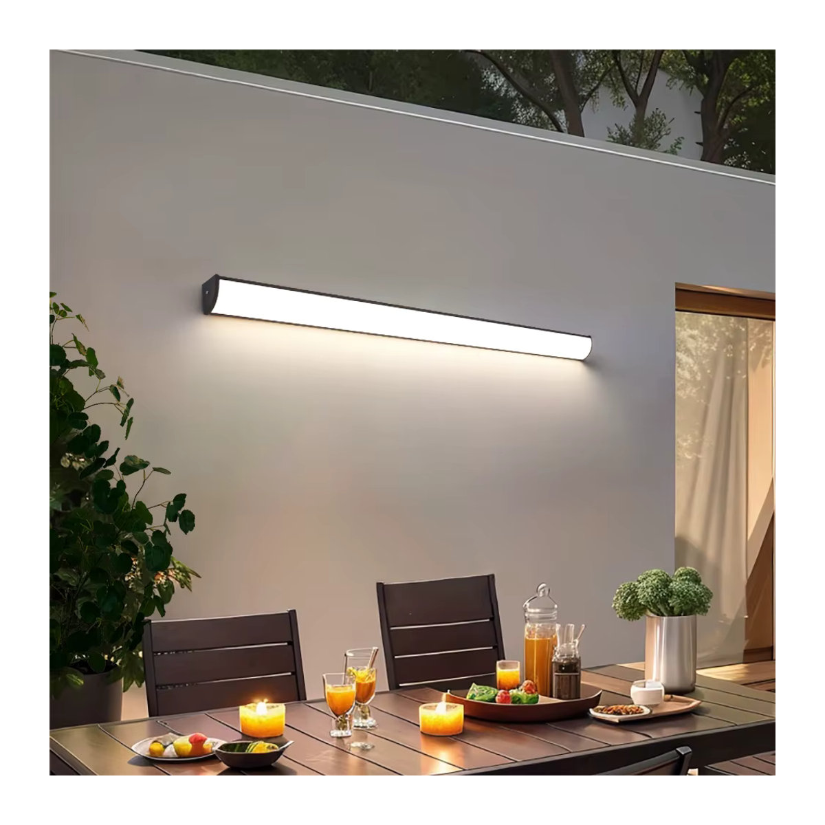 Moderne LED Außenwandleuchte von YNL mit IP65 Schutzart in Schwarz oder Weiß - Bild 6