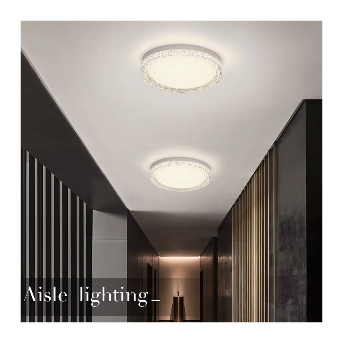 Moderne LED-Deckenlampe von MING&BEN in Silber, 48 W - Bild 3