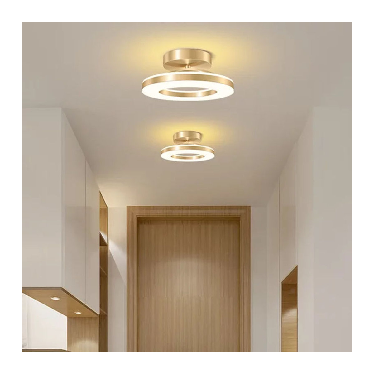 Moderne LED-Deckenleuchte aus Aluminium von lyfs für Wohnzimmer, Schlafzimmer und Flur - Bild 1