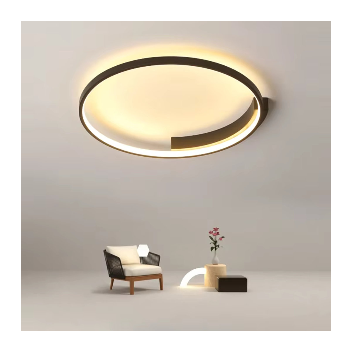 Moderne LED Deckenleuchte DAMIASMIL in Schwarz als Kronleuchter für Wohnzimmer, Schlafzimmer und Arbeitszimmer - Bild 2