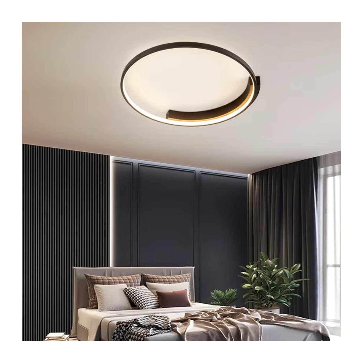 Moderne LED Deckenleuchte DAMIASMIL in Schwarz als Kronleuchter für Wohnzimmer, Schlafzimmer und Arbeitszimmer - Bild 4