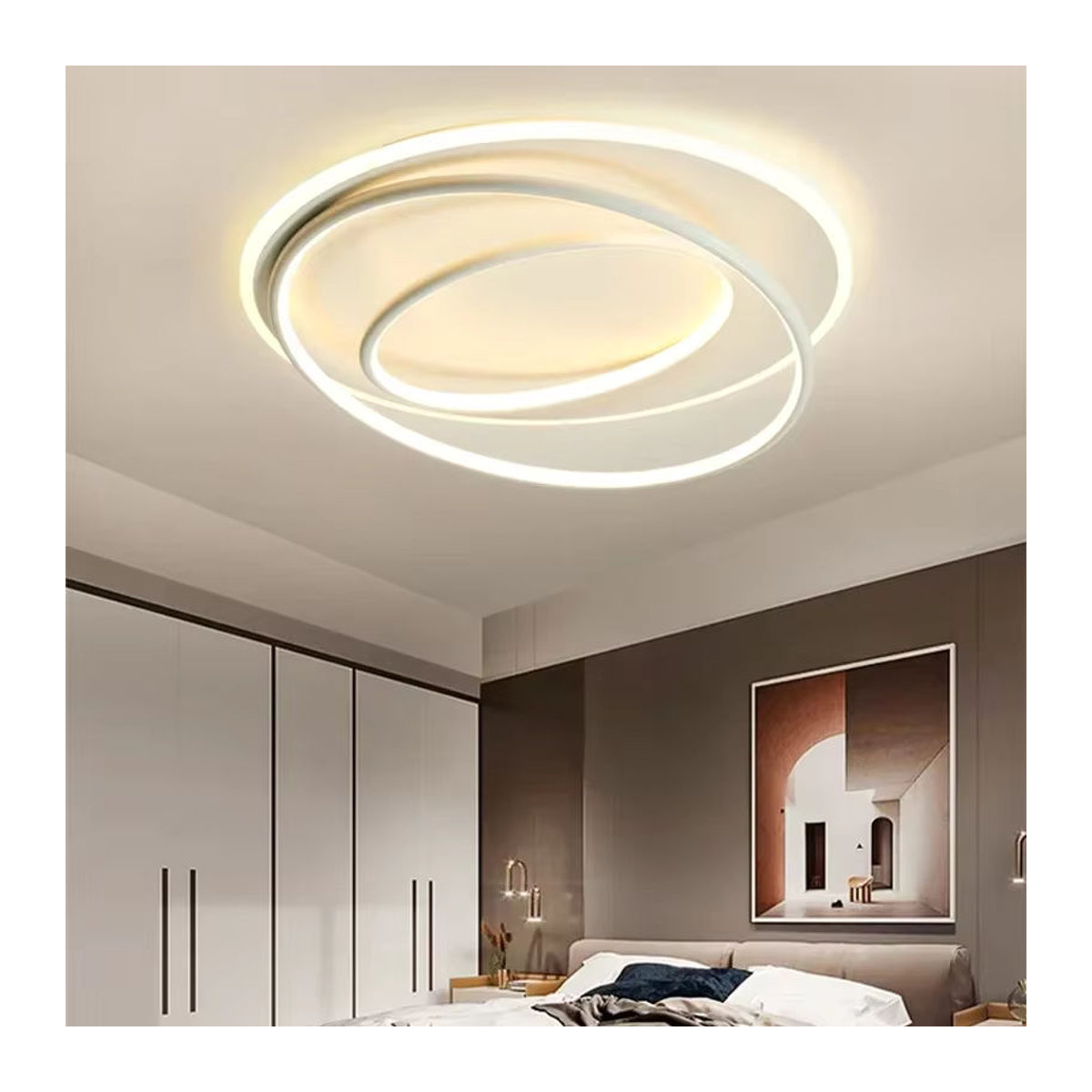 Moderne LED-Deckenleuchte DAMIASMIL in Weiß als Kronleuchter für Innenräume - Bild 4
