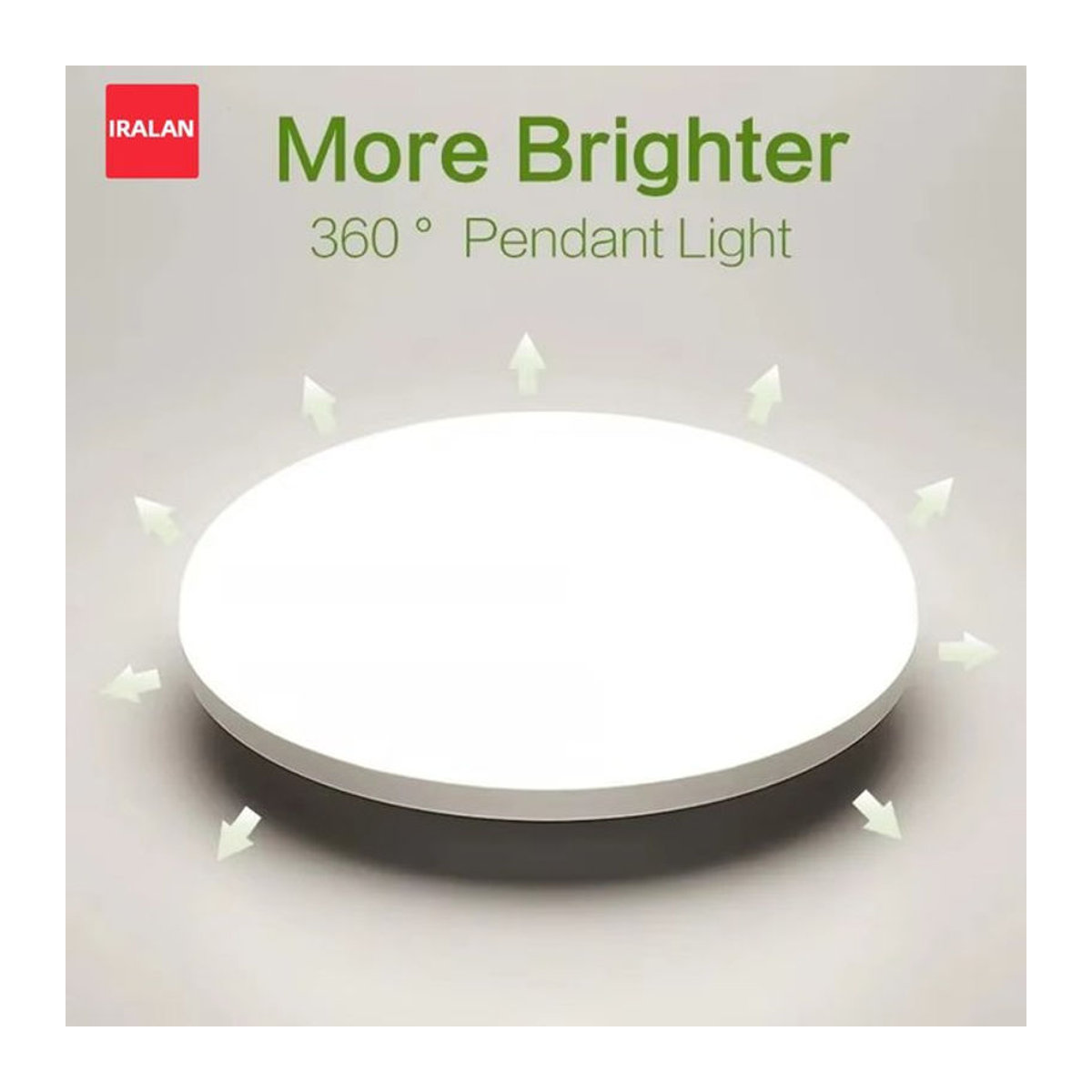 Moderne LED Deckenleuchte IRALAN in Weiß, minimalistischer Kronleuchter für Wohnzimmer, Schlafzimmer und Flur - Bild 1