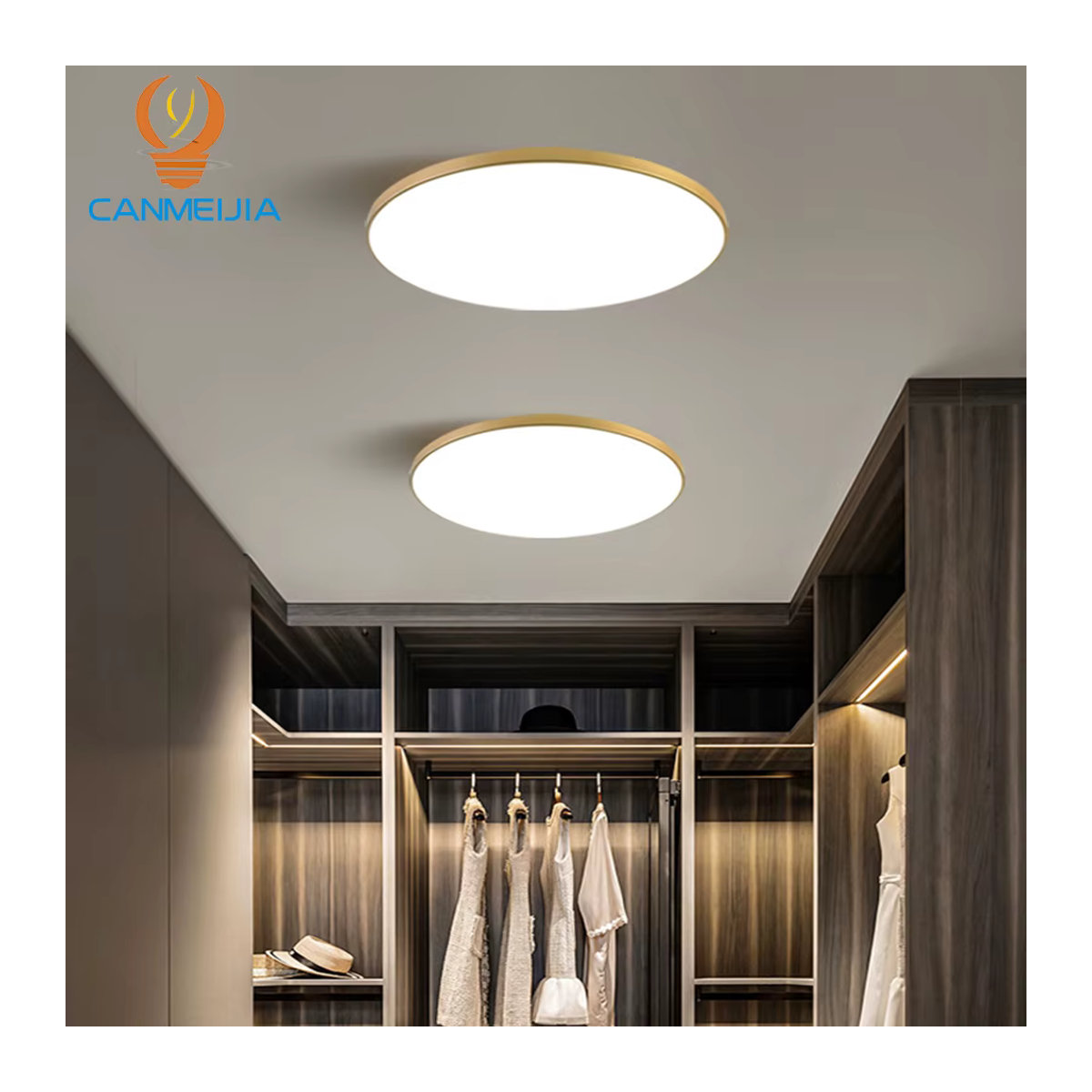 Moderne LED Deckenleuchte von CHENBEN in Schwarz/Weiß im minimalistischen Design als Kronleuchter für dein Badezimmer oder dein Zuhause - Bild 2
