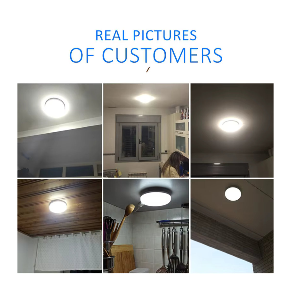 Moderne LED Deckenleuchte von CHENBEN in Schwarz/Weiß im minimalistischen Design als Kronleuchter für dein Badezimmer oder dein Zuhause - Bild 6