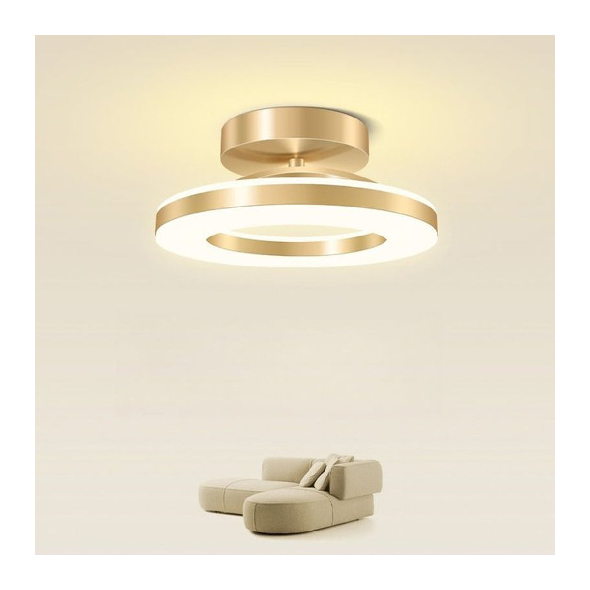 Moderne LED-Deckenleuchte von Claeted für Innenräume wie Wohnzimmer, Schlafzimmer oder Flur - Bild 1
