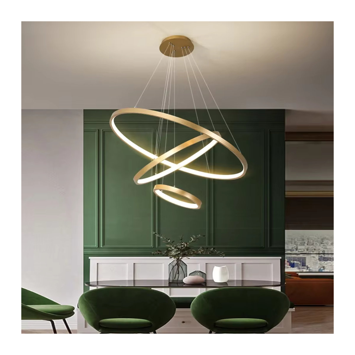 Moderne LED Deckenleuchte xiuxiu aus Metall als dekorativer Kronleuchter für Wohnzimmer, Schlafzimmer und Esszimmer - Bild 2